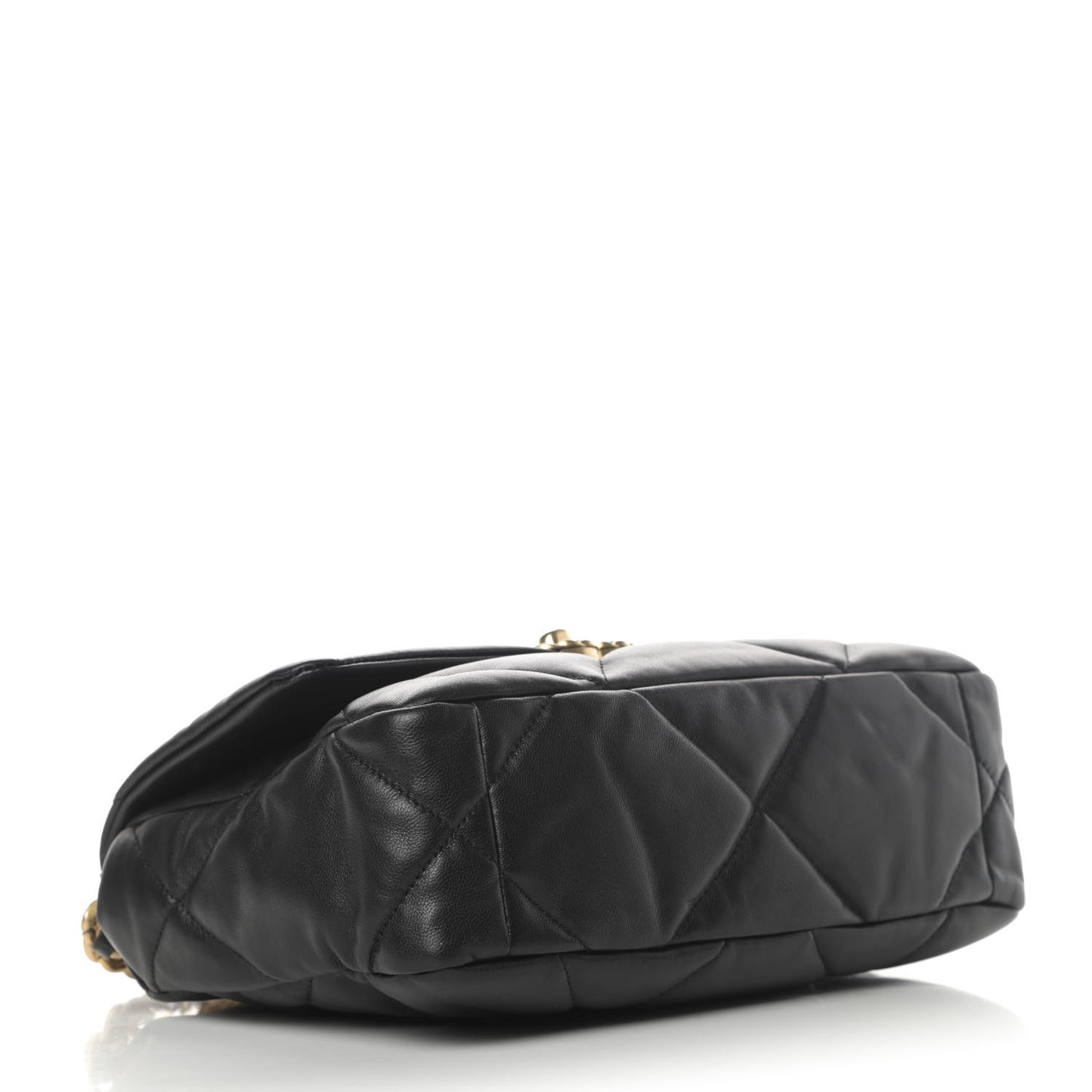 Goatskin Quilted Medium Chanel 19 Flap Black