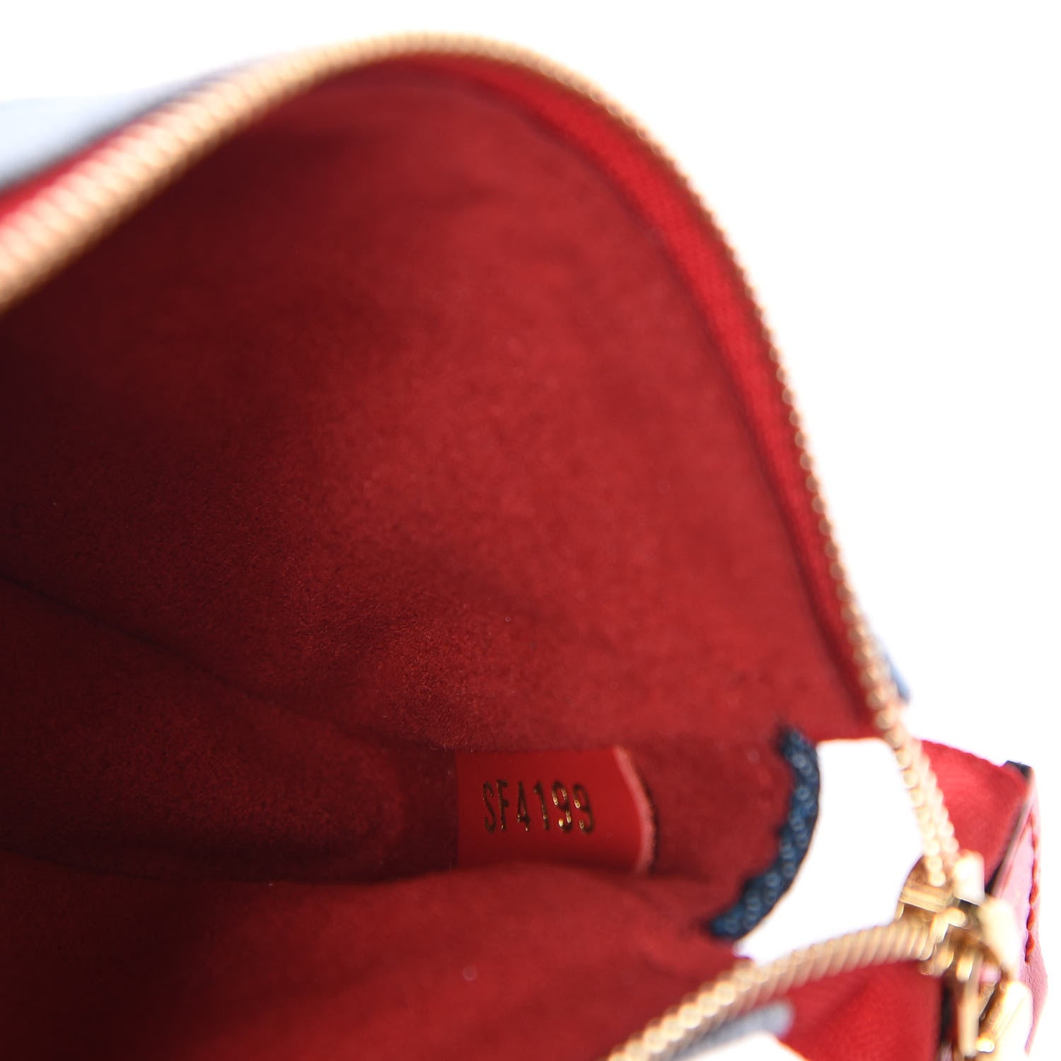 Louis Vuitton Denim Micro Pochette Accessories Denim Rouge 9 of 11