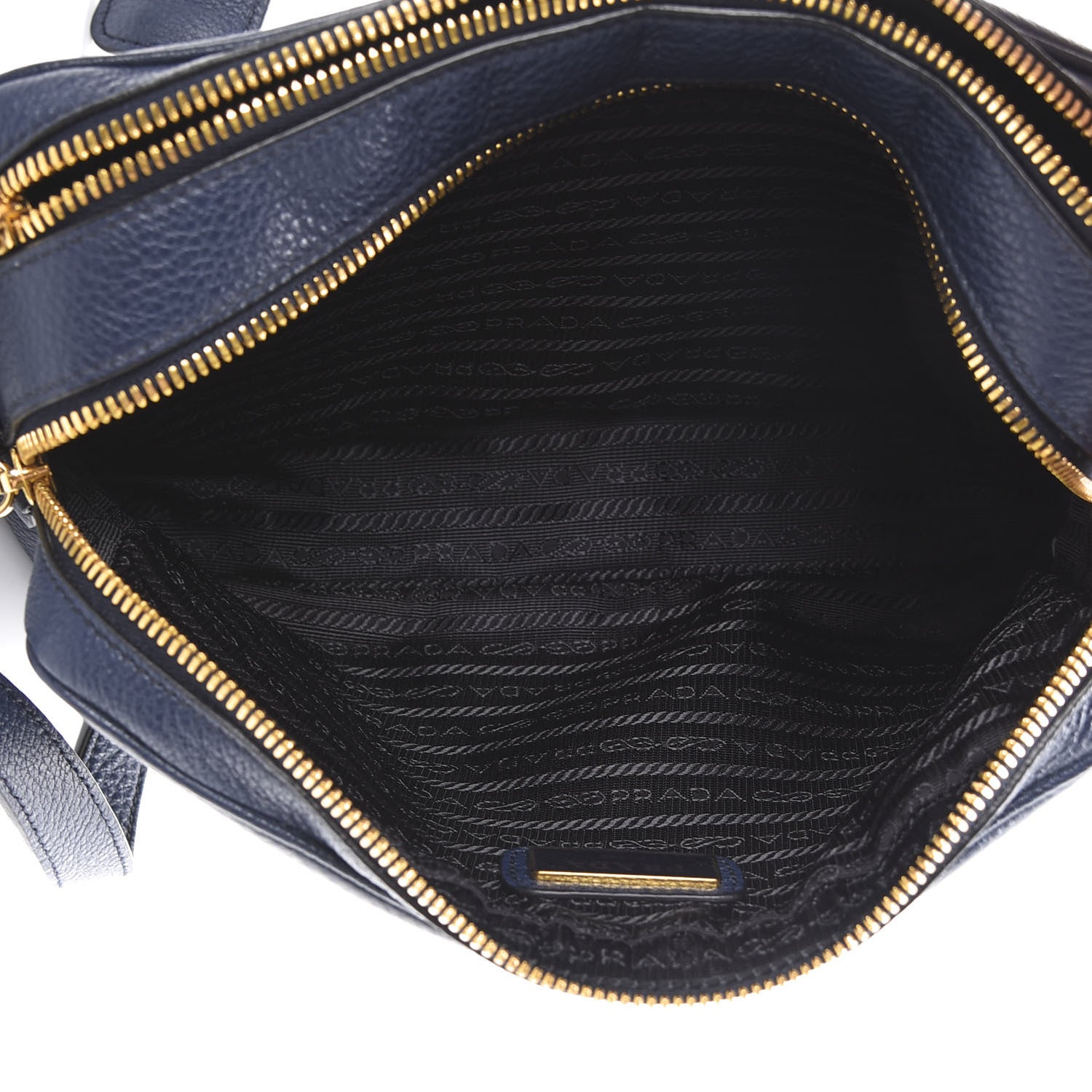 Prada Vitello Phenix Camera Bag Baltico 4 of 10