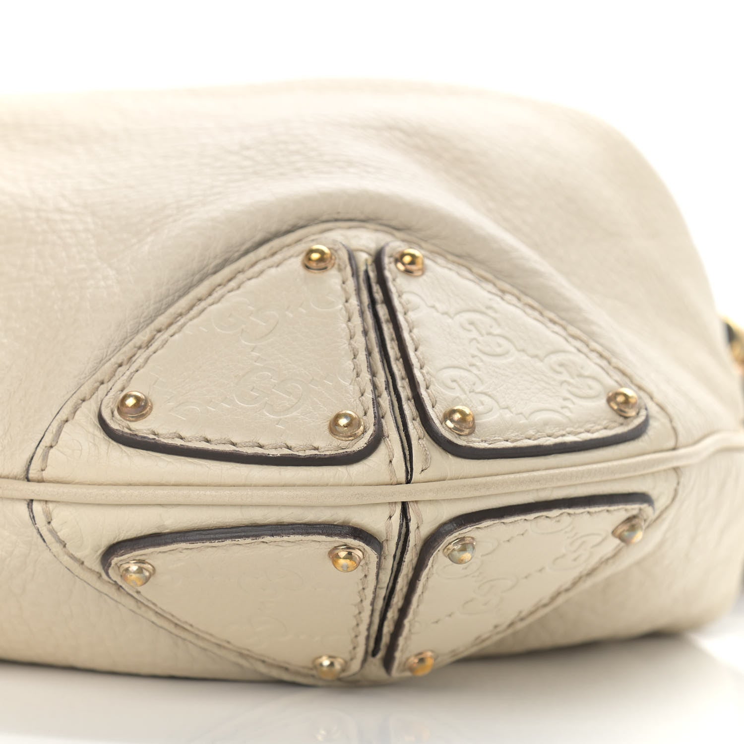 Gucci Calfskin Large Indy Top Handle Hobo Off White 8 of 12