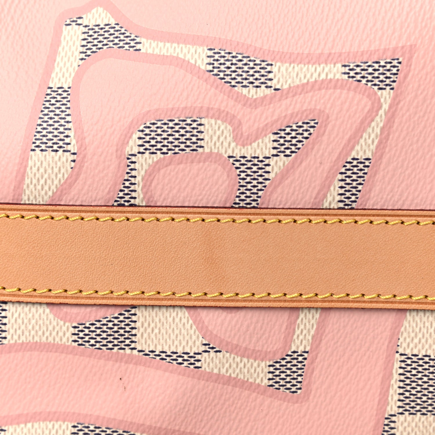 Louis Vuitton Damier Azur Tahitienne Keepall Bandouliere 50 Rose Ballerine 14 of 14
