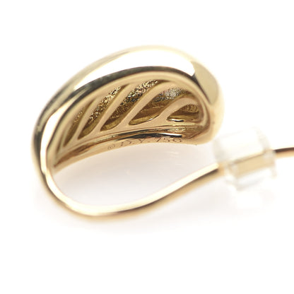 David Yurman 18K Yellow Gold 15mm Pure Form Earrings 4 of 4