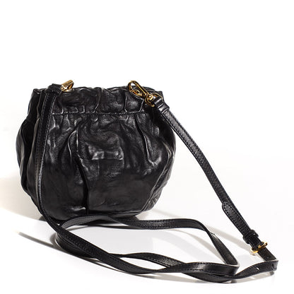 Prada Lambskin Mini Crossbody Black 3 of 11