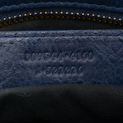 Balenciaga Agneau Giant 12 Gold Hardware Mini City Bleu Mineral 8 of 14