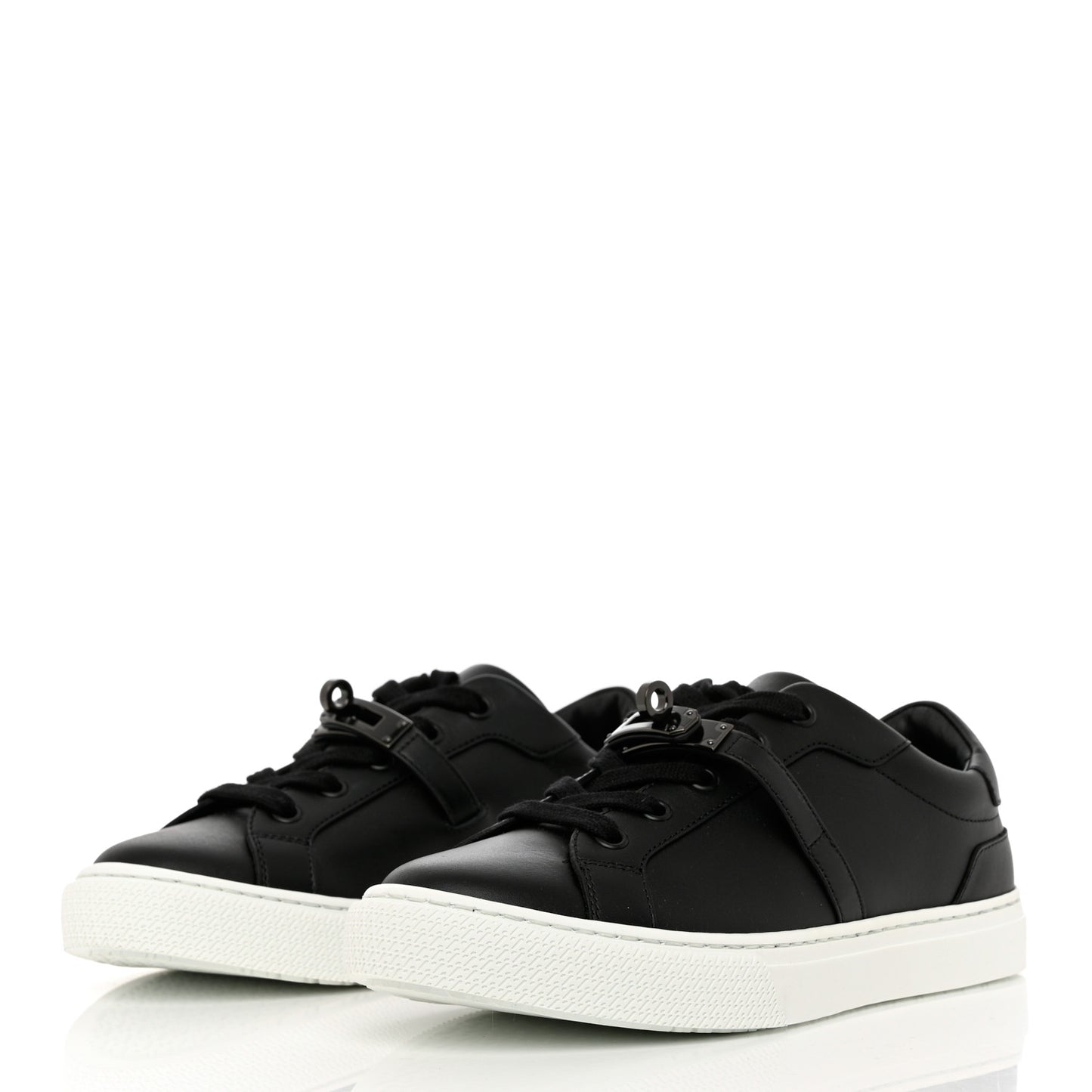 Calfskin Day Sneakers 36.5 Black