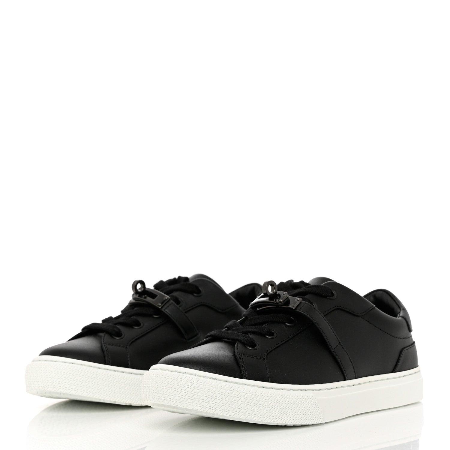 Hermes Calfskin Day Sneakers 36.5 Black 3 of 8