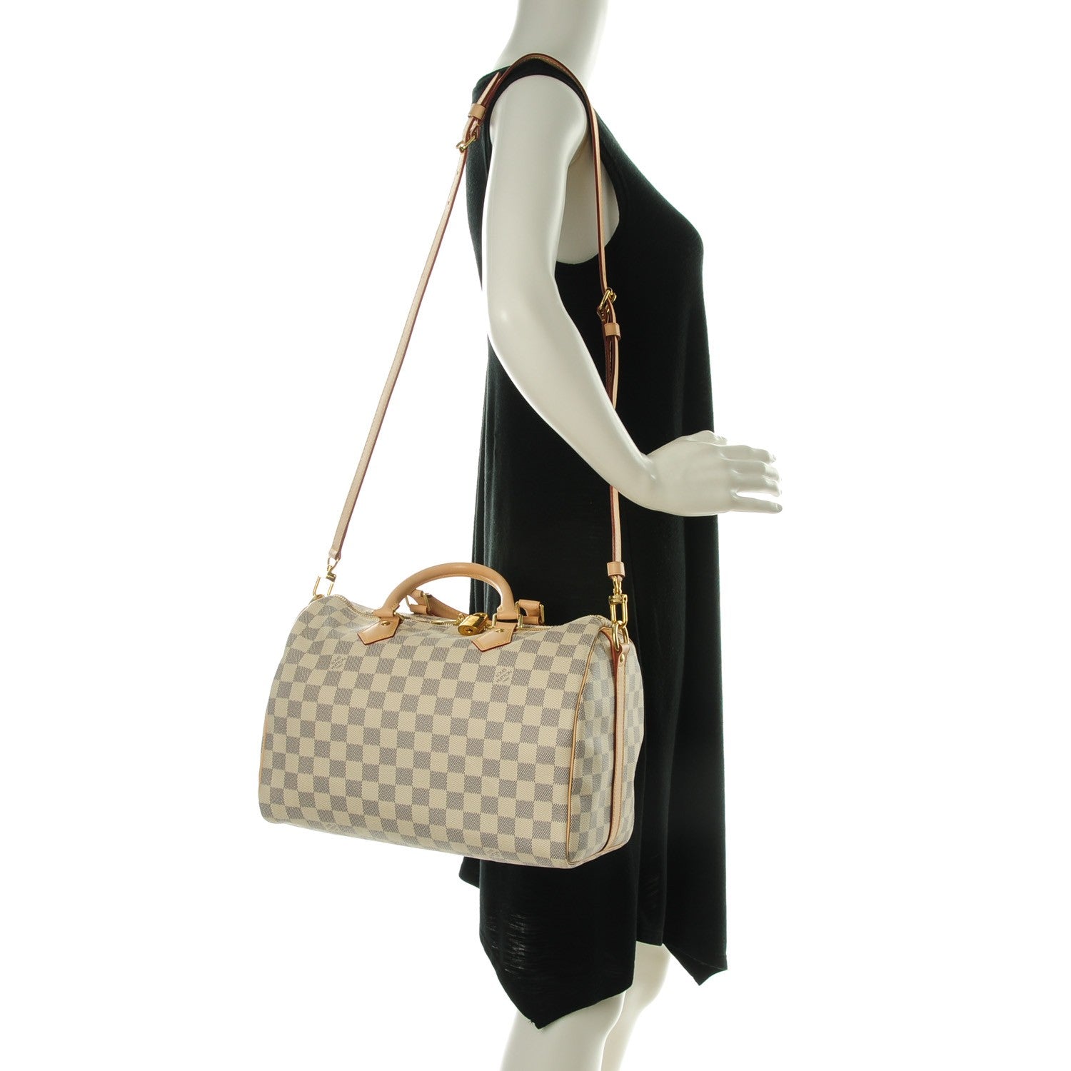 Louis Vuitton Damier Azur Speedy Bandouliere 30 2 of 8