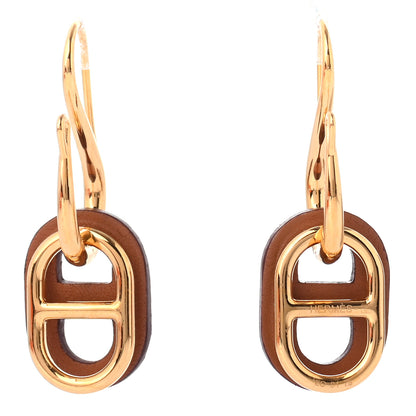 Hermes Swift O'Maillon Earrings Gold 1 of 6
