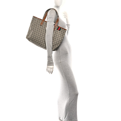 Gucci GG Plus Monogram Medium Signature Web Loop Tote Brown 2 of 10