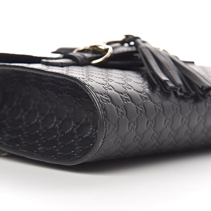 Gucci Microguccissima Mini Emily Shoulder Bag Black 8 of 10