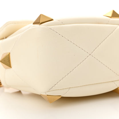 Valentino Garavani Nappa Medium Roman Stud Shoulder Bag Ivory 8 of 11