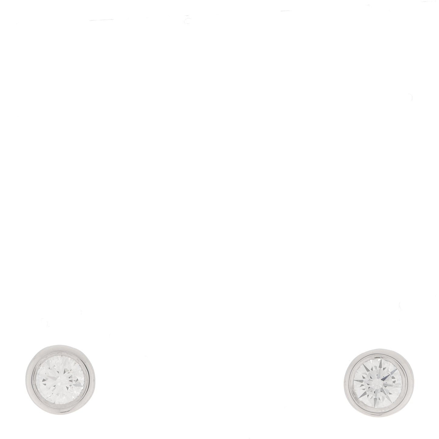Platinum Diamond .28ctw Elsa Peretti Diamonds By The Yard Earrings