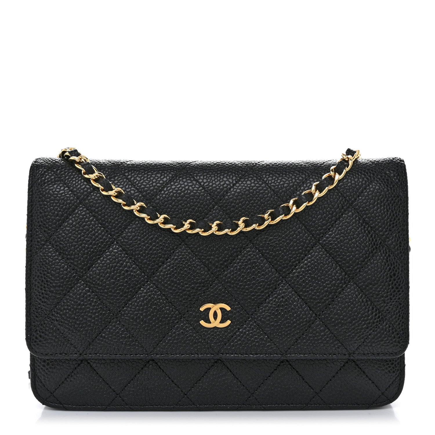 Chanel Caviar Quilted Wallet On Chain WOC Black 1 of 12