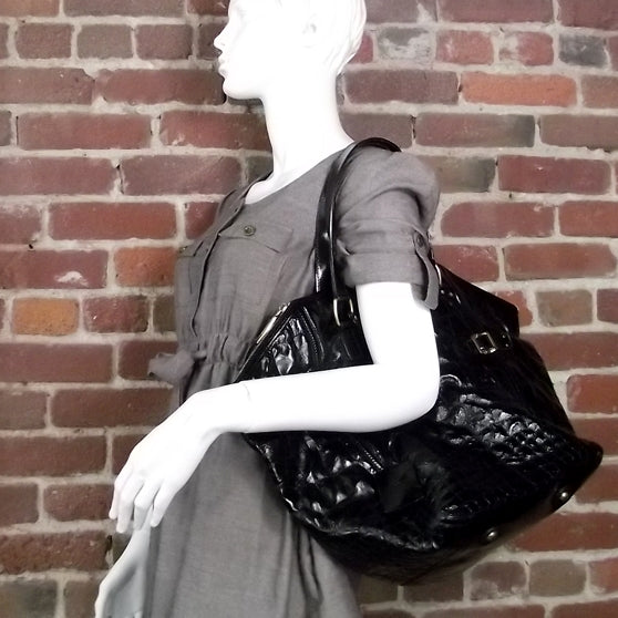 Saint Laurent Patent Croc Downtown Tote 2 of 9