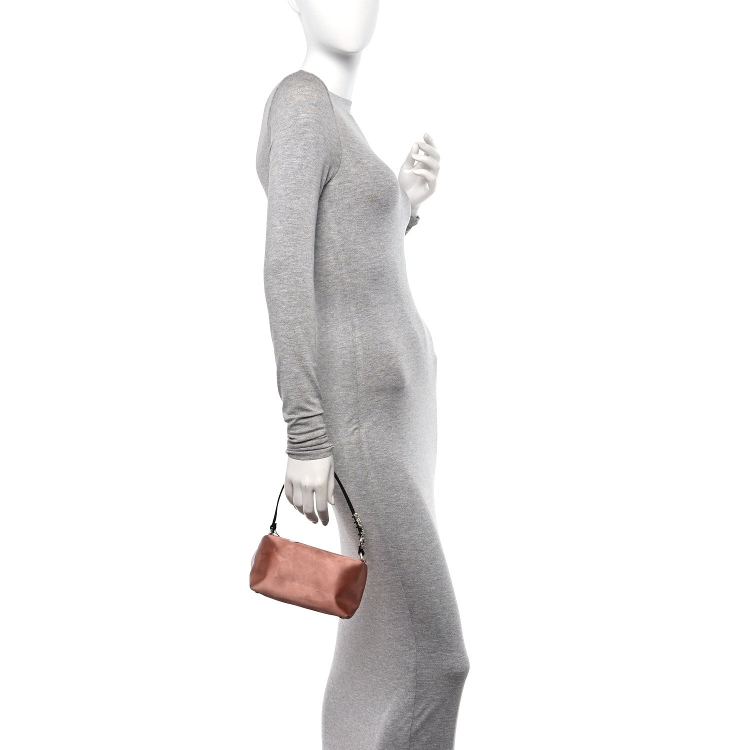 Alexander Wang Satin Crystal Heiress Pouch Light Pink 2 of 10