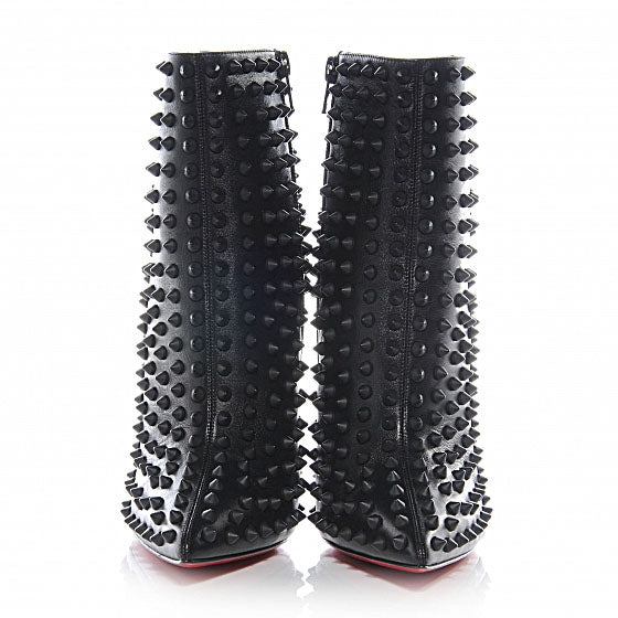 Christian Louboutin Kid Snakilta 120 Booties 38.5 Black 2 of 6