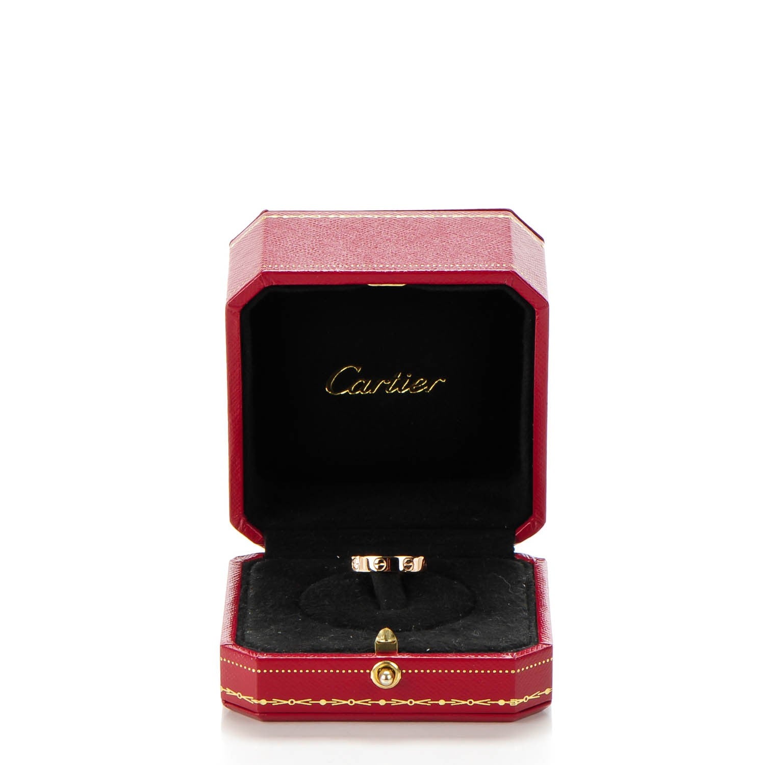 Cartier 18K Pink Gold 4mm LOVE Wedding Band Ring 49 4.75 5 of 5