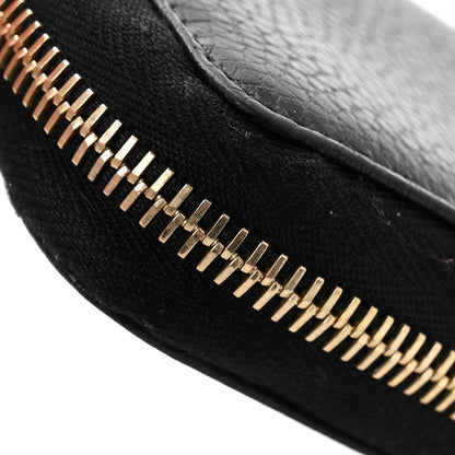 Gucci Pebbled Calfskin Small Soho Zip Around Wallet Black 10 of 11