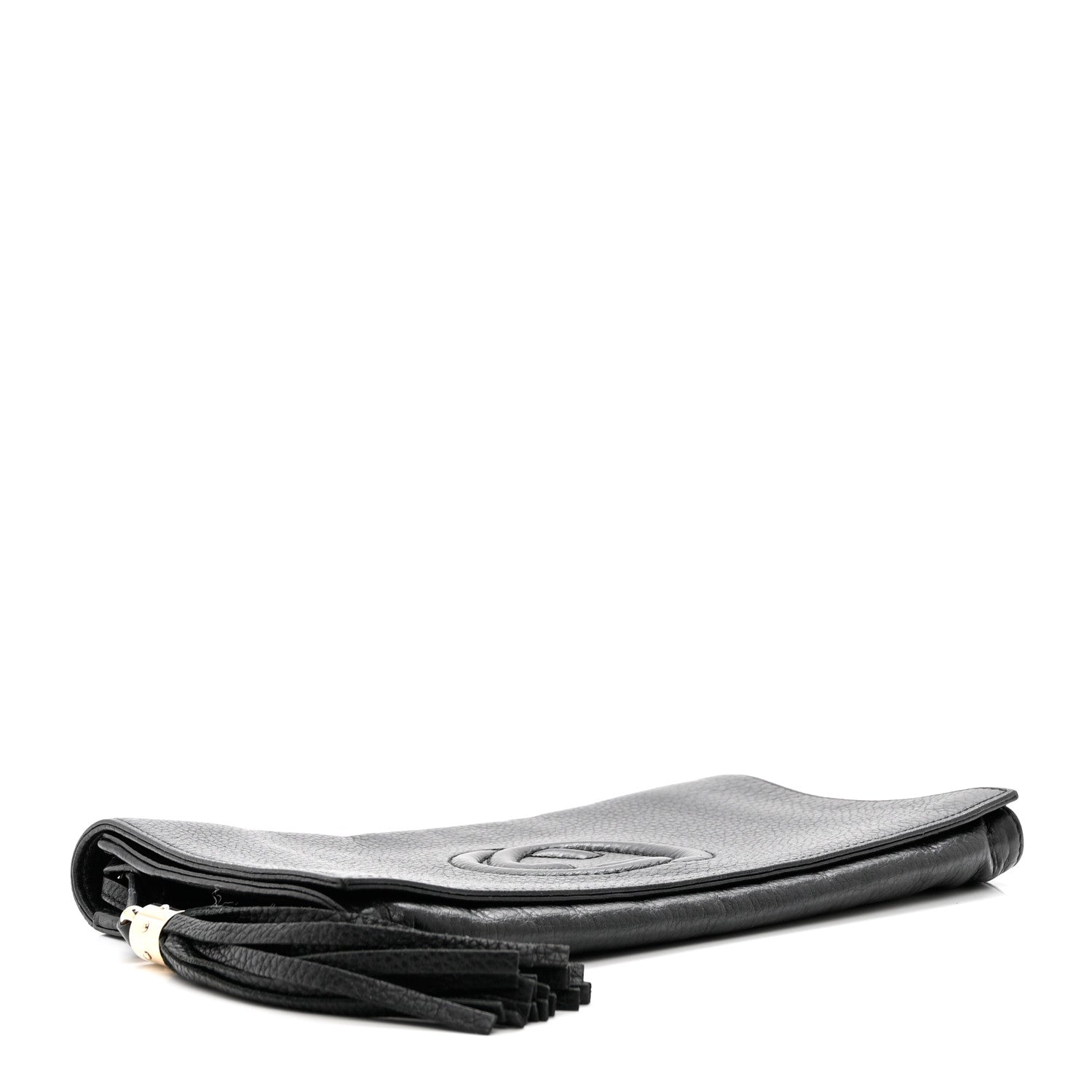 Gucci Pebbled Calfskin Medium Soho Clutch Black 5 of 11