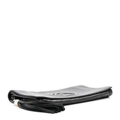 Gucci Pebbled Calfskin Medium Soho Clutch Black 5 of 11