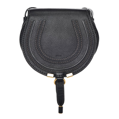 Chloe Calfskin Mini Marcie Round Crossbody Bag Black 1 of 11