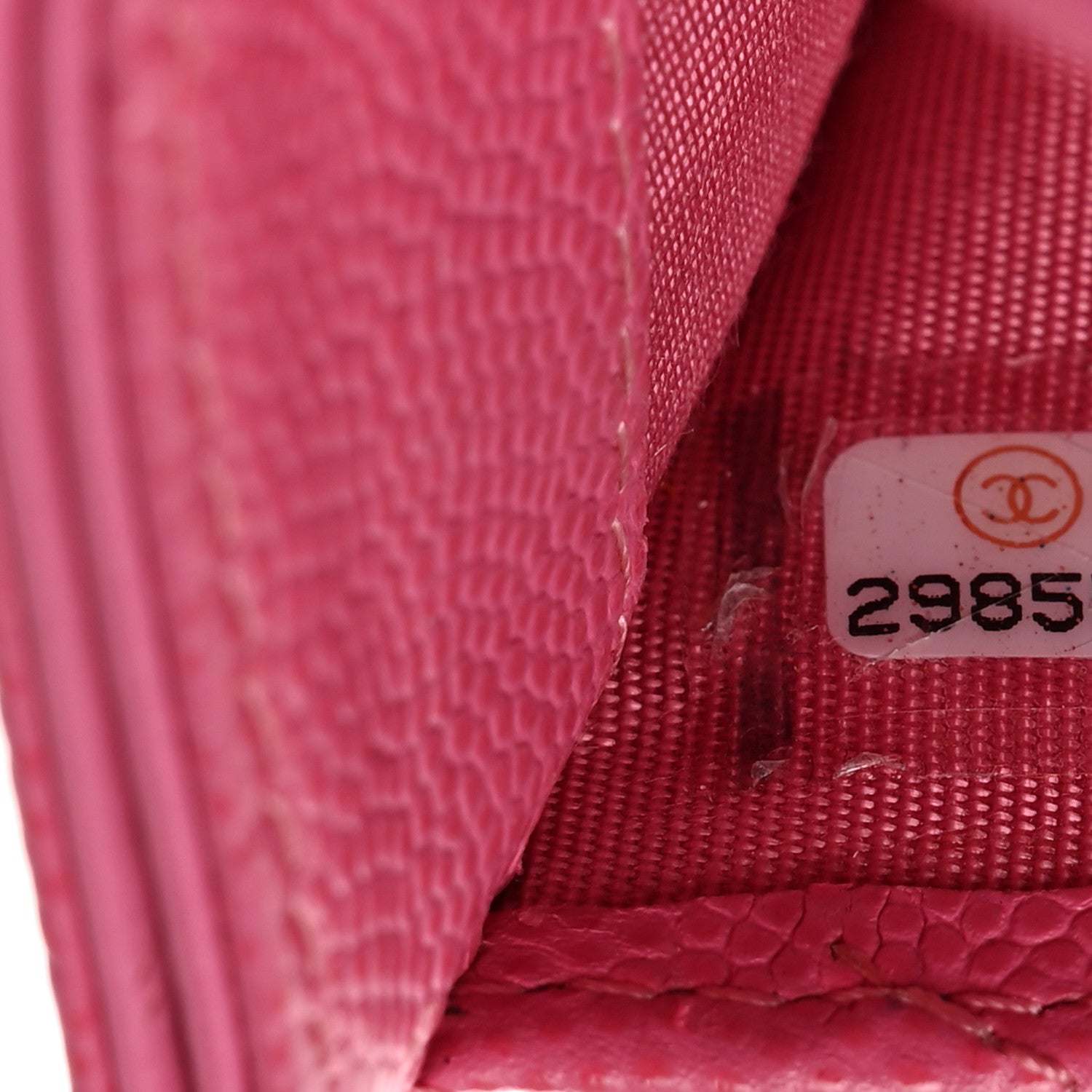 Chanel Caviar Quilted Card Holder Fuchsia 8 of 9