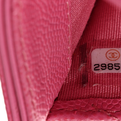 Chanel Caviar Quilted Card Holder Fuchsia 8 of 9