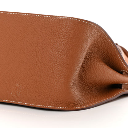 Hermes Taurillon Clemence Jypsiere 31 Gold 10 of 16