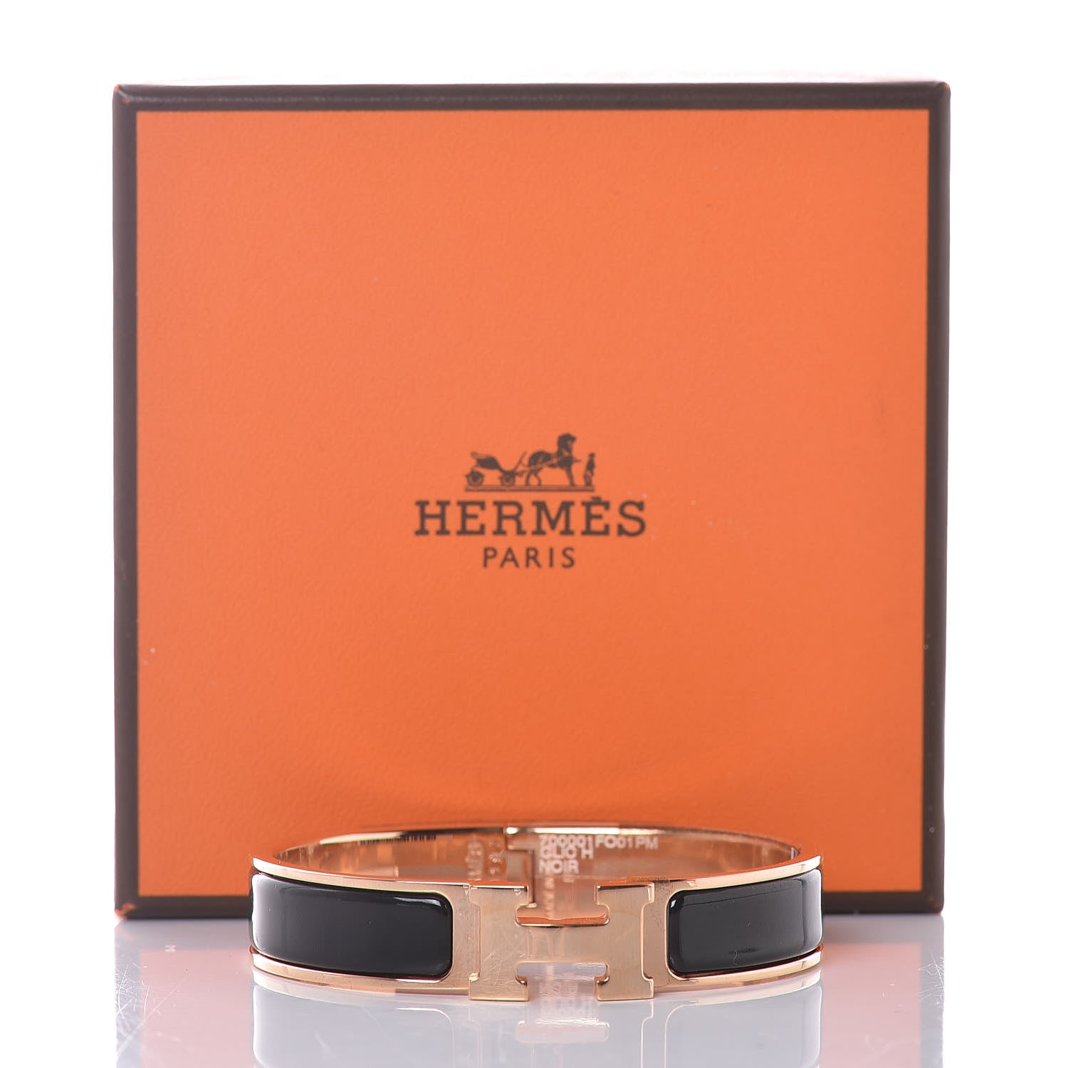 Hermes Enamel Narrow Clic Clac H Bracelet PM Black 6 of 6