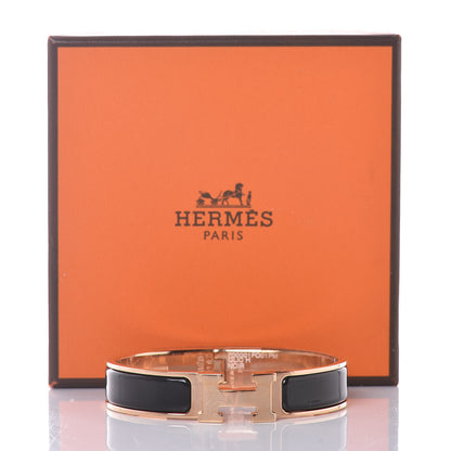 Hermes Enamel Narrow Clic Clac H Bracelet PM Black 6 of 6