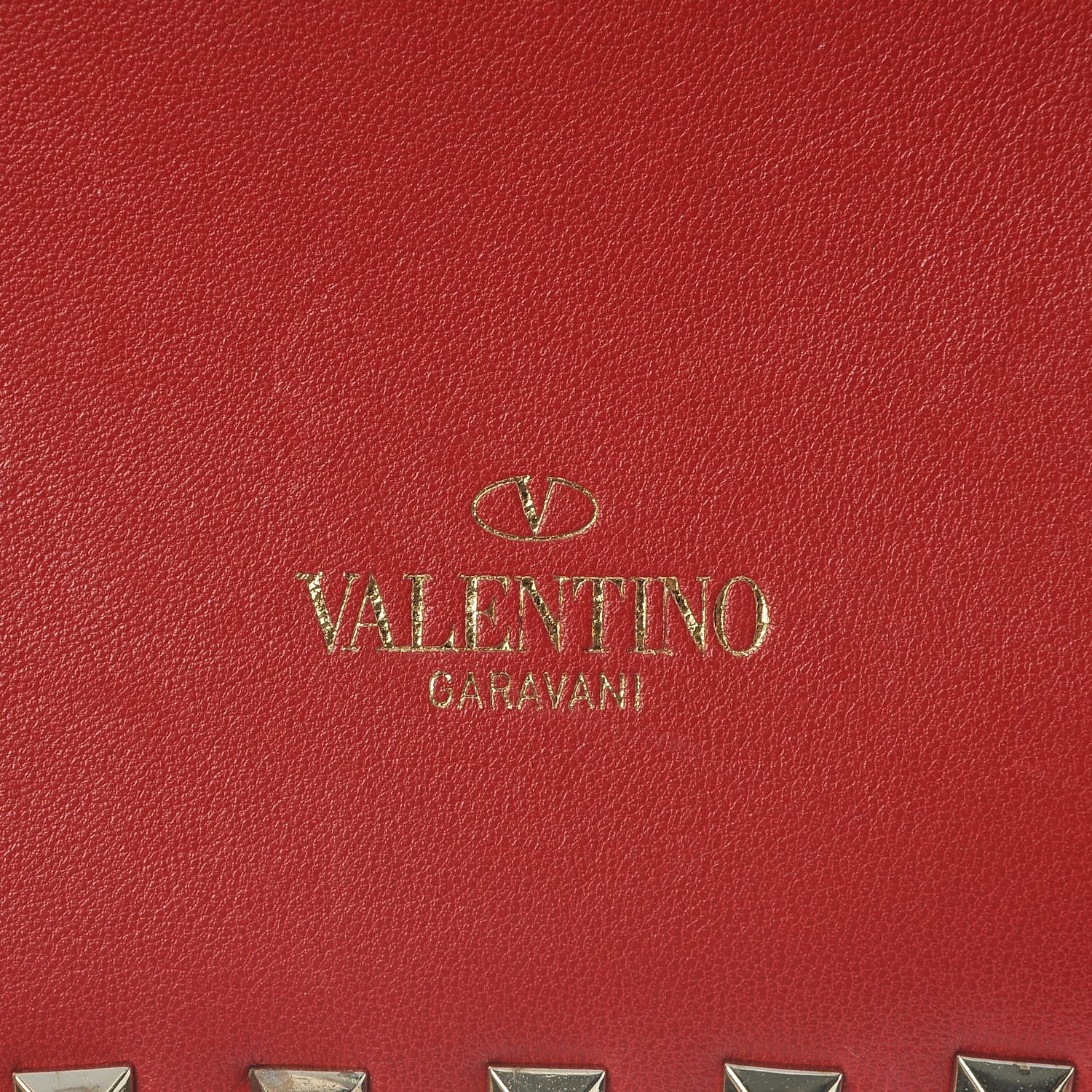 Valentino Garavani Nappa Rockstud Wristlet Clutch Rosso Valentino 8 of 9