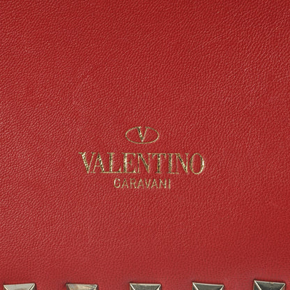 Valentino Garavani Nappa Rockstud Wristlet Clutch Rosso Valentino 8 of 9
