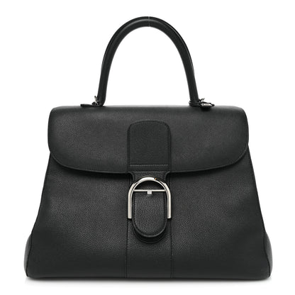 Delvaux Grained Calfskin GM Brillant Satchel Black 1 of 19