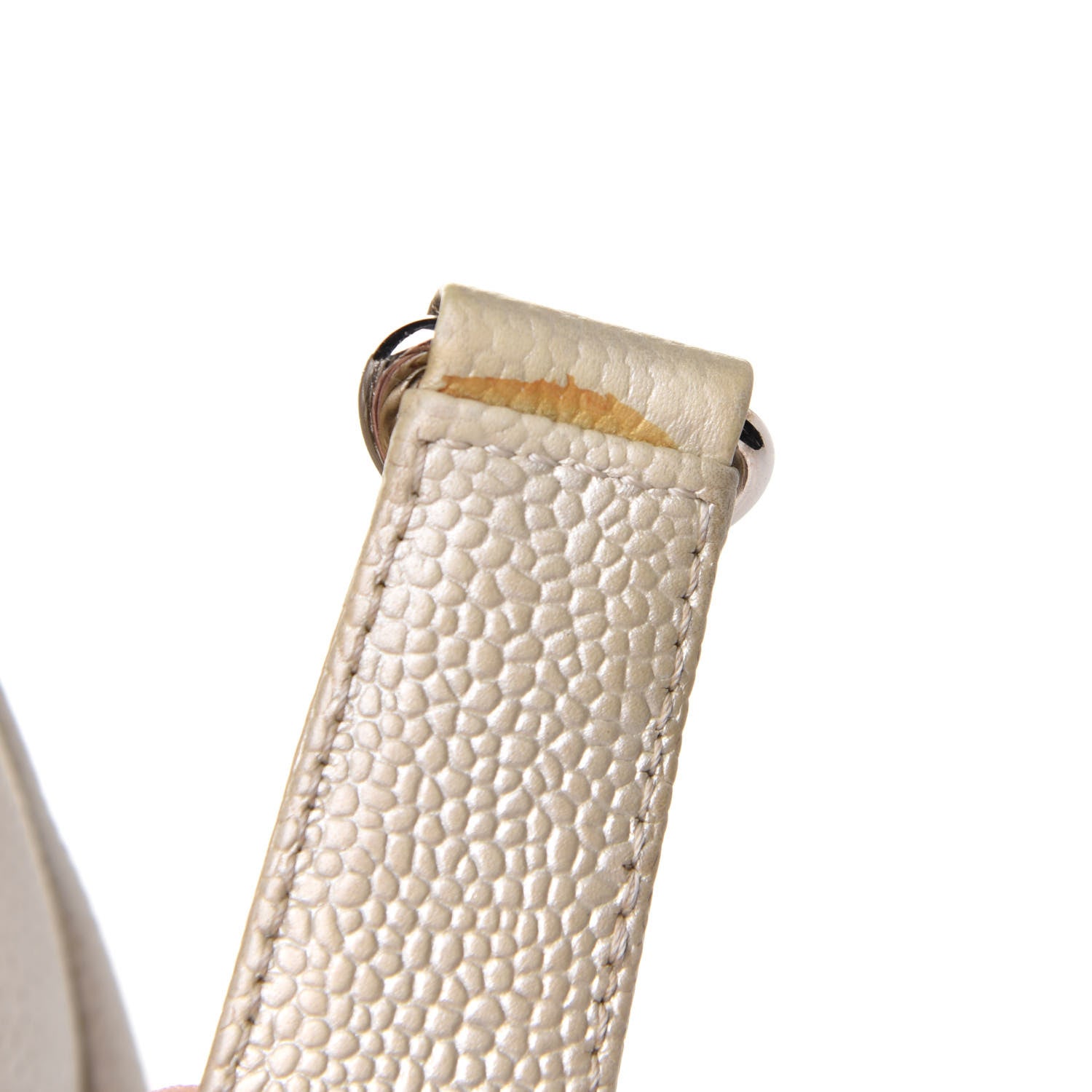 Chanel Metallic Caviar Quilted Grand Shopping Tote GST Pearl 13 of 16
