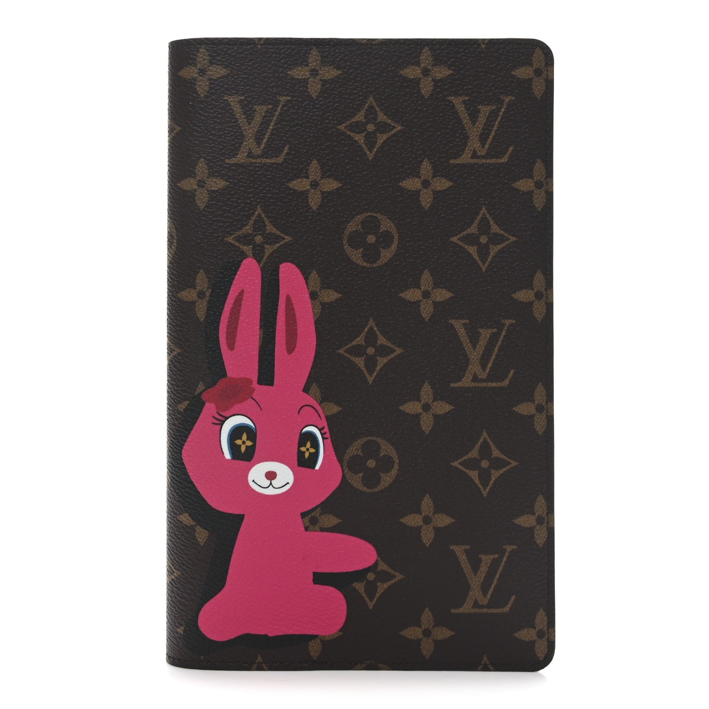 LV X SY Monogram Rabbit Emily Notebook Cover MM Pink