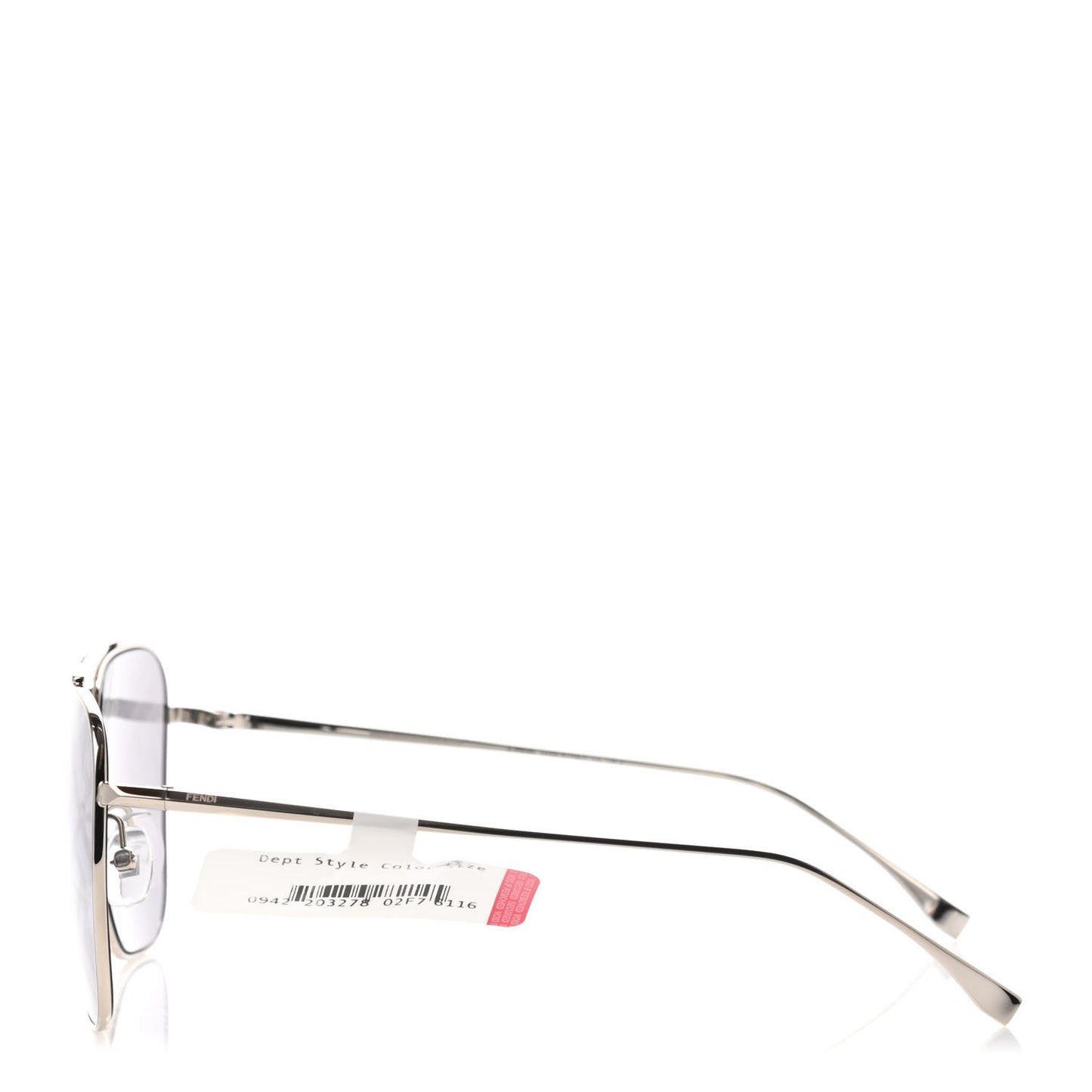 Metal Aviator Sunglasses FF0406/S Silver