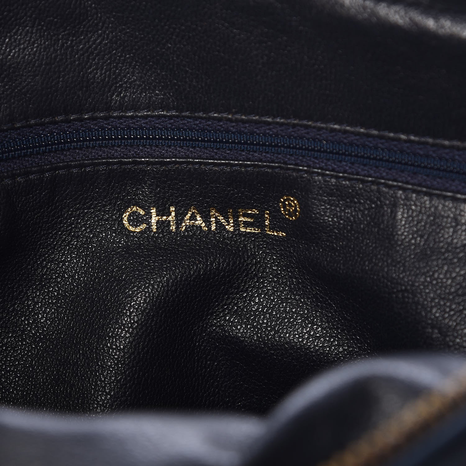 Chanel Lambskin Quilted Tassel Camera Case Navy 6 of 14