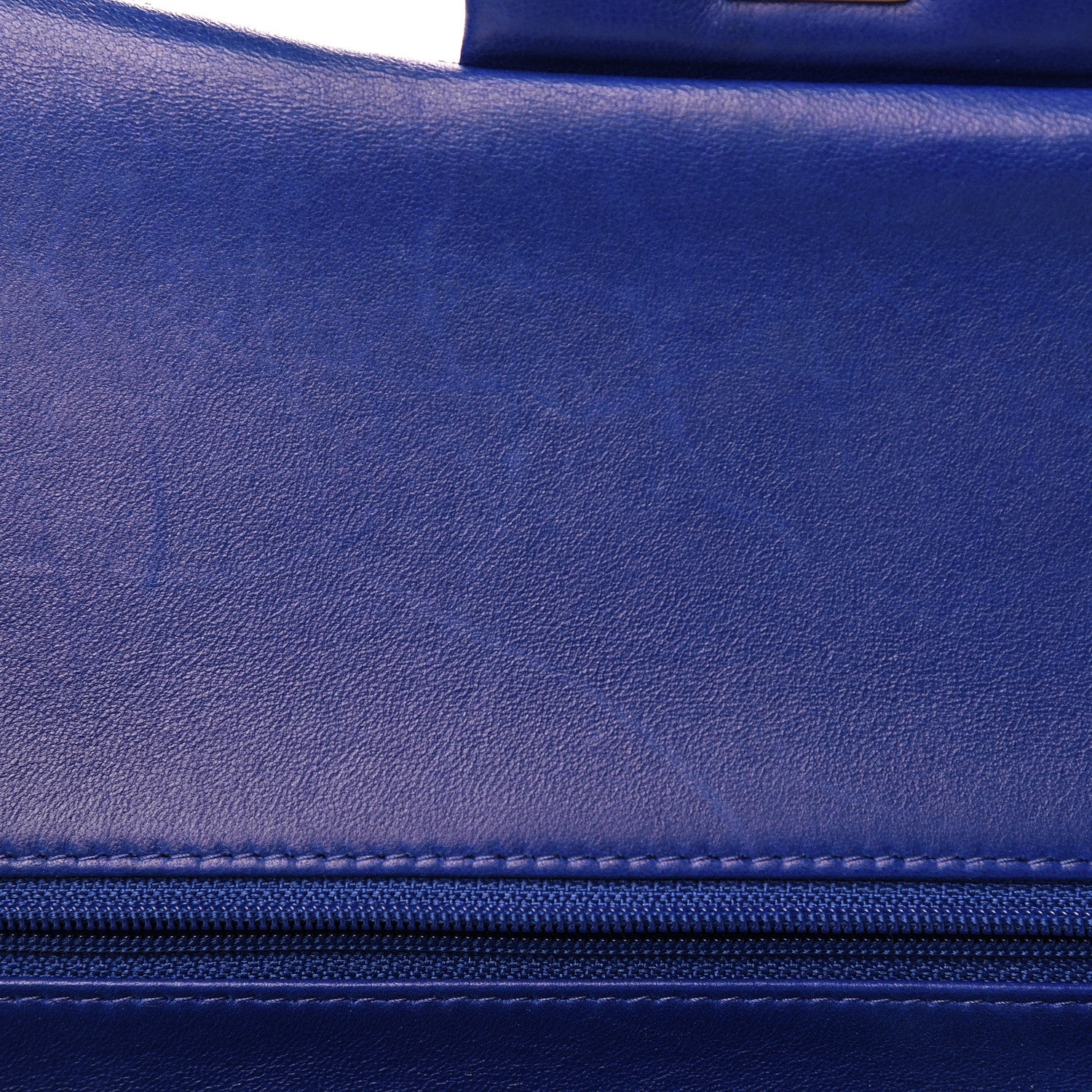 Chanel Lambskin Quilted Jumbo Double Flap Blue 13 of 22