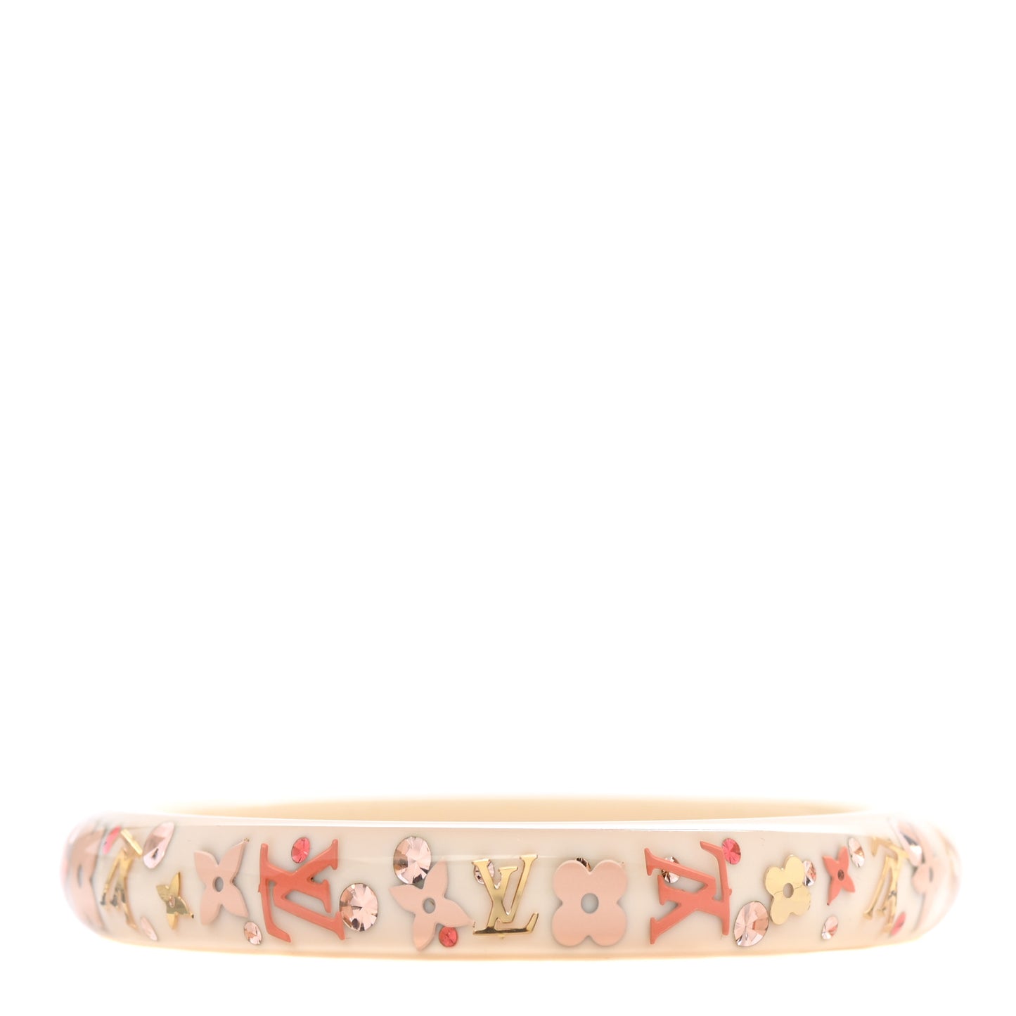 Resin Swarovski Medium Inclusion Bracelet Nacre