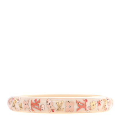 Louis Vuitton Resin Swarovski Medium Inclusion Bracelet Nacre 1 of 3
