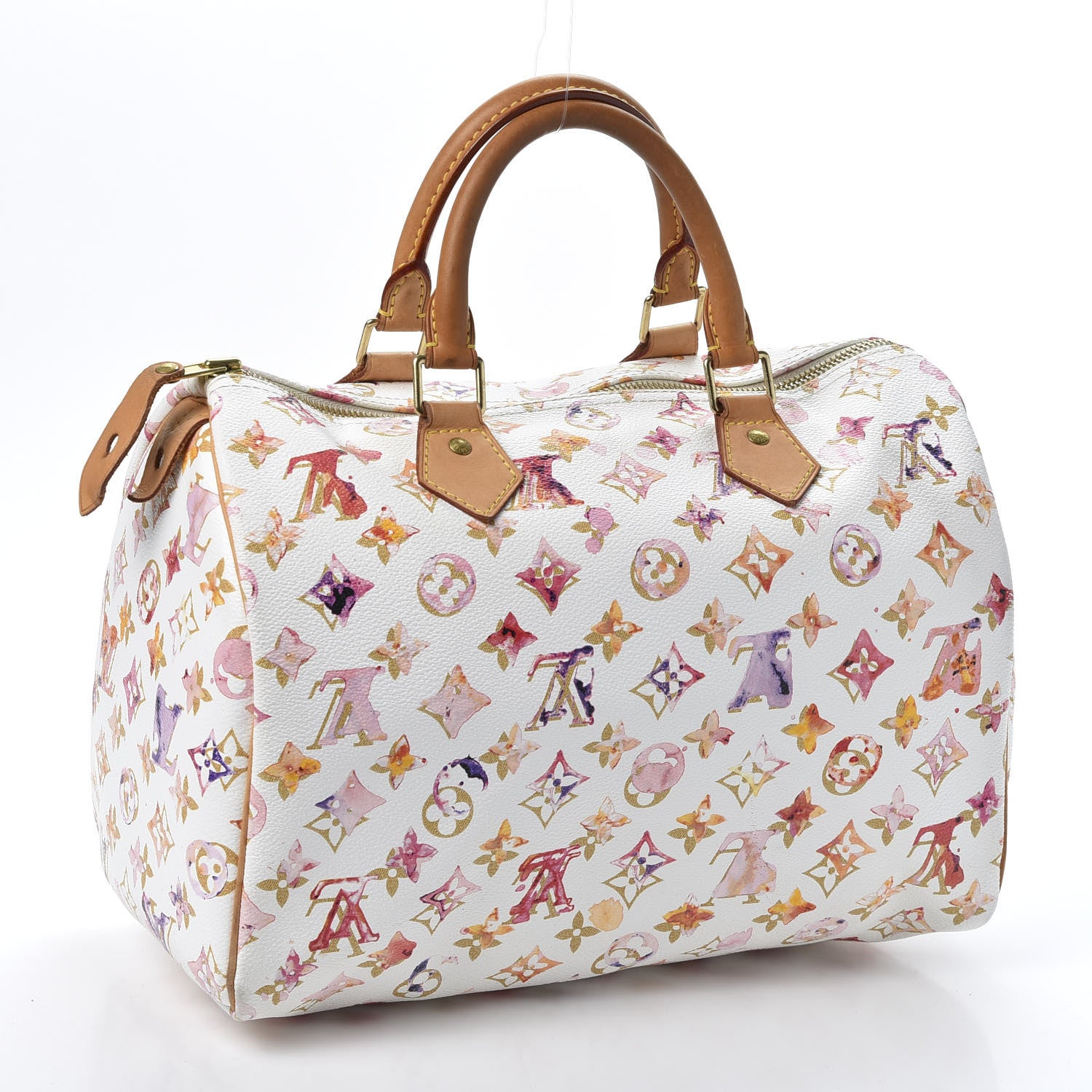 Louis Vuitton Watercolor Aquarelle Speedy 30 White 2 of 8