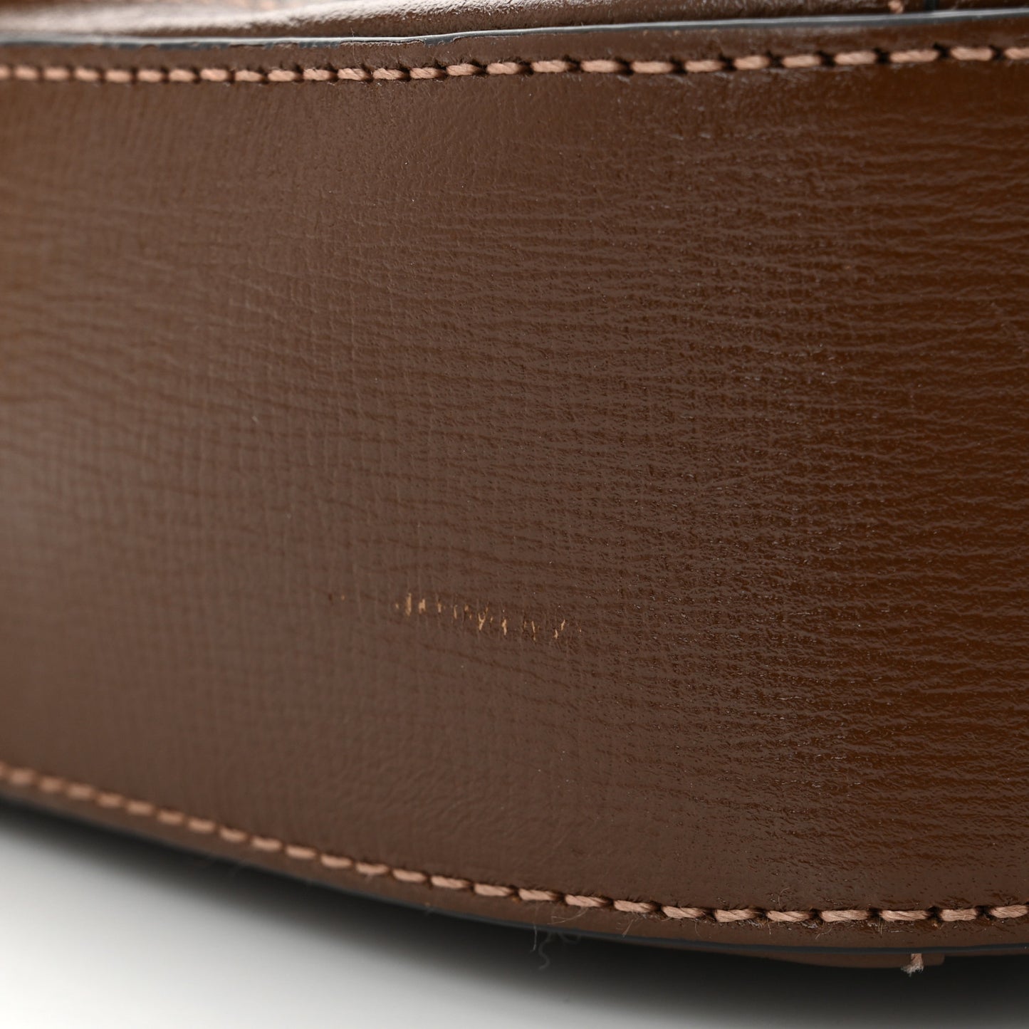 GG Supreme Monogram Web Mini Horsebit 1955 Shoulder Bag Beige Brown Sugar