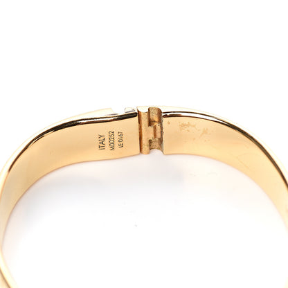 Louis Vuitton Brass Monogram Nanogram Cuff M Gold 6 of 6