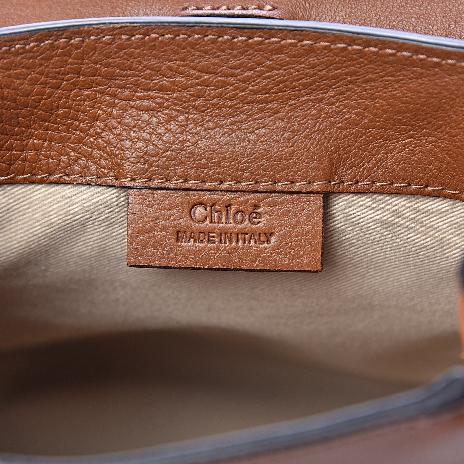 Chloe Suede Calfskin Mini Faye Backpack Tan 6 of 11