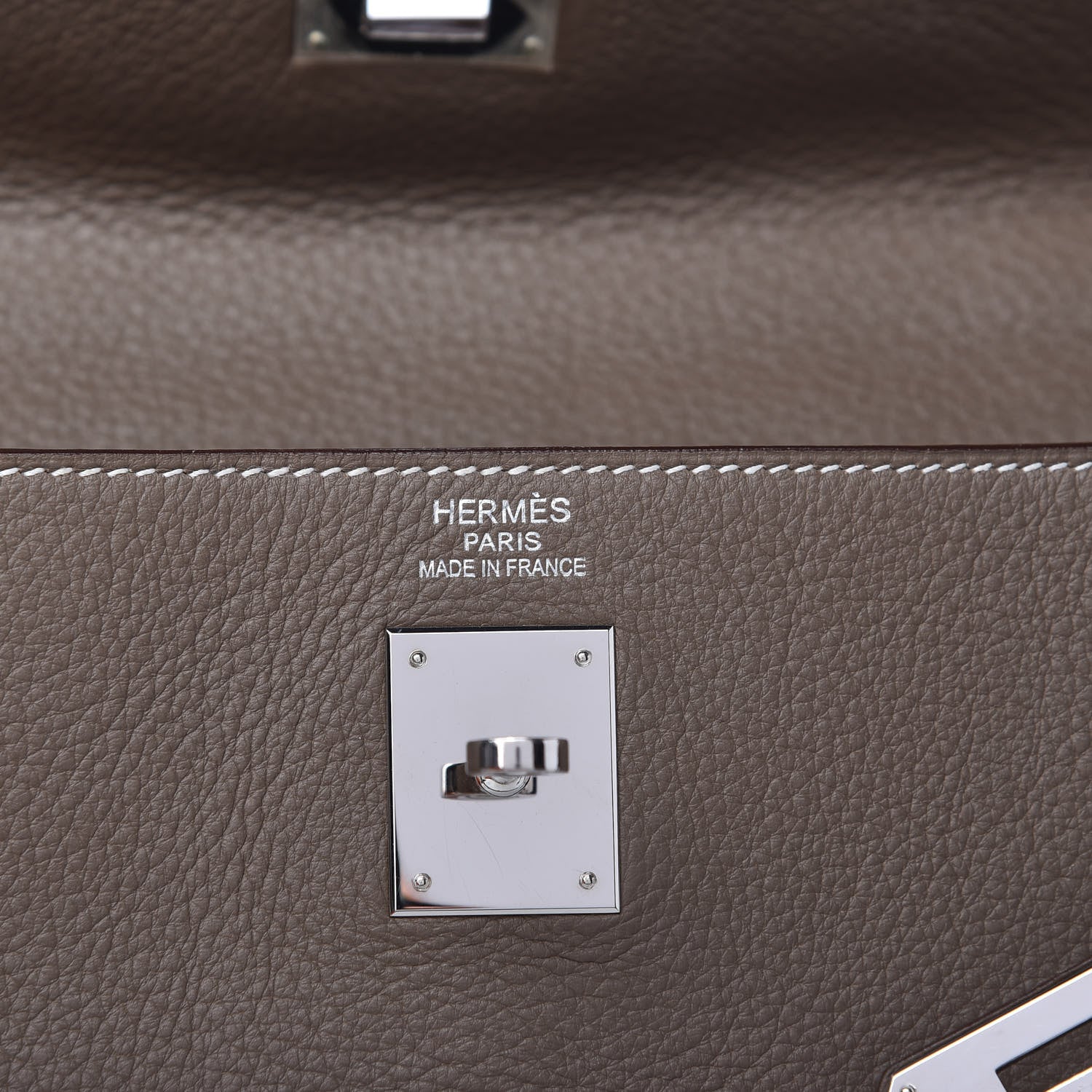 Hermes Togo Kelly Retourne 35 Etoupe 6 of 11