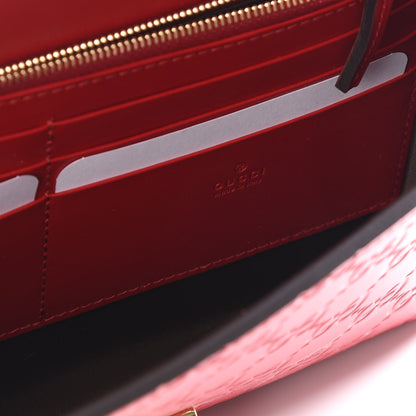 Gucci Guccissima Padlock Clutch Hibiscus Red 6 of 12