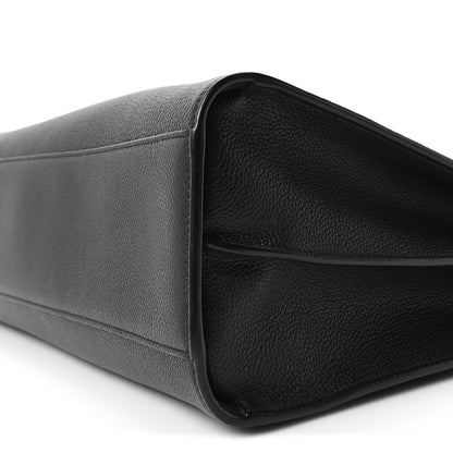 Saint Laurent Grained Calfskin Large Thin Sac De Jour Black 10 of 10