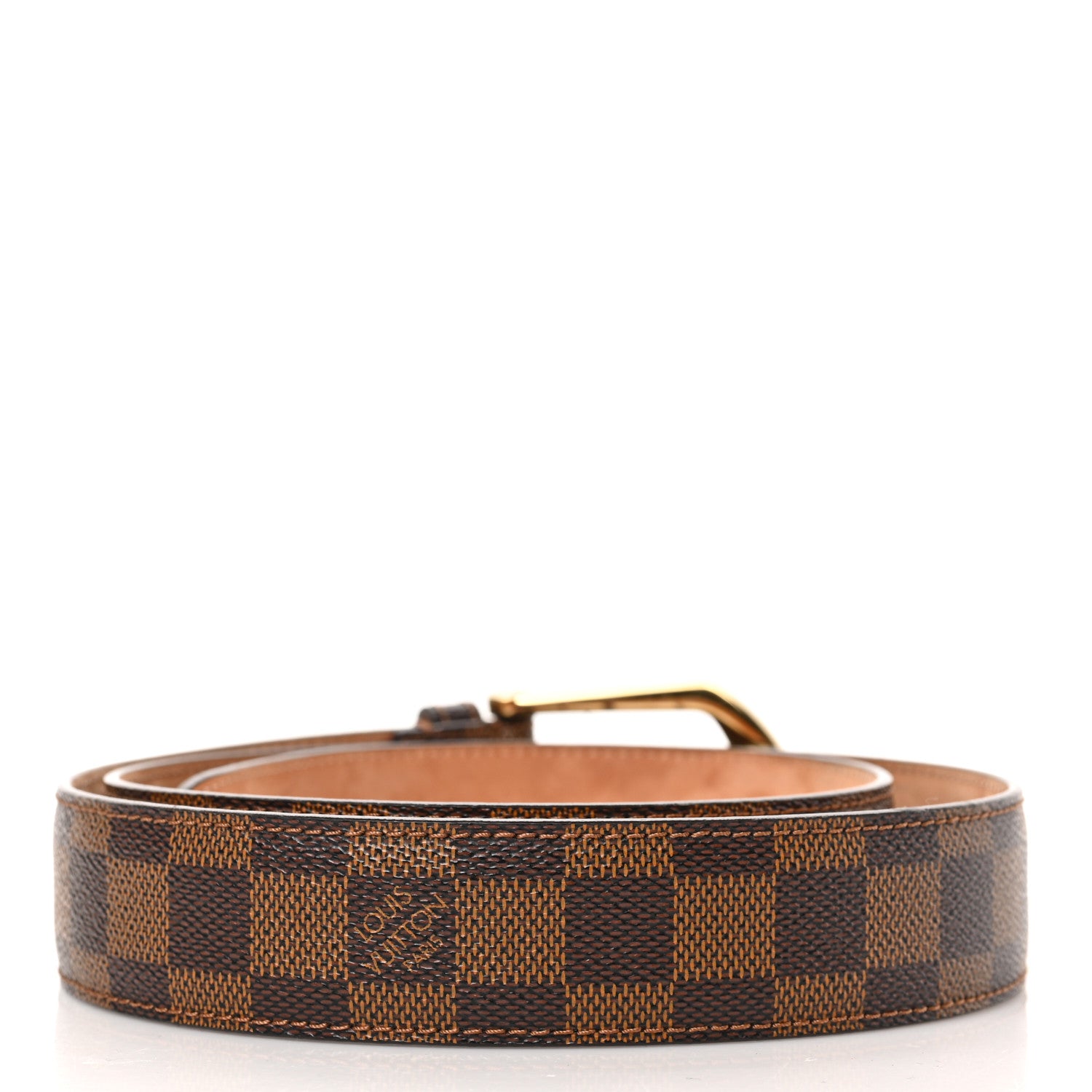 Louis Vuitton Damier Ebene Riveted Belt 100 40 2 of 8
