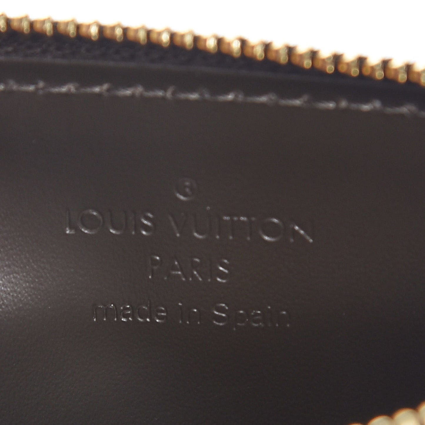 Vernis Key Pouch Vert Bronze