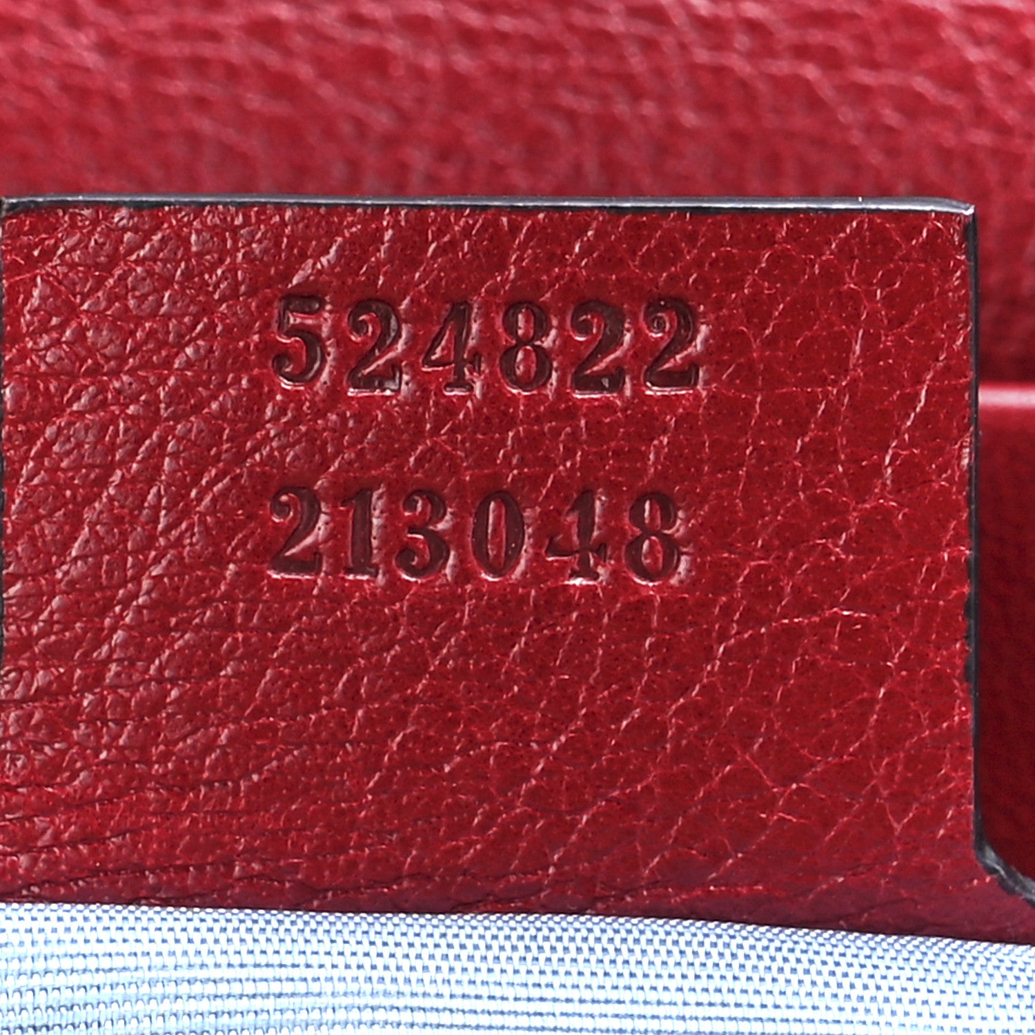 Gucci Calfskin Diagonal GG Medium Thiara Double Envelope Shoulder Bag Black Red 7 of 13